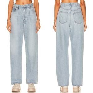 AGOLDE Dax Upsize Jeans Women’s Size 25 Light Wash High Rise Organic Cotton USA